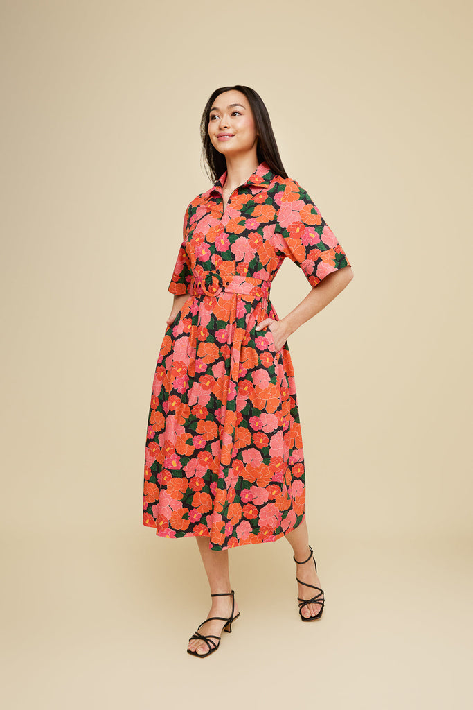 Rachel Dress in Ruby