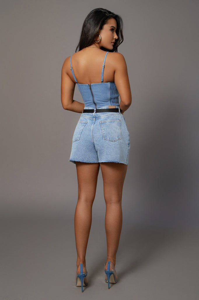 Medium Wash Denim Jourdan Shorts