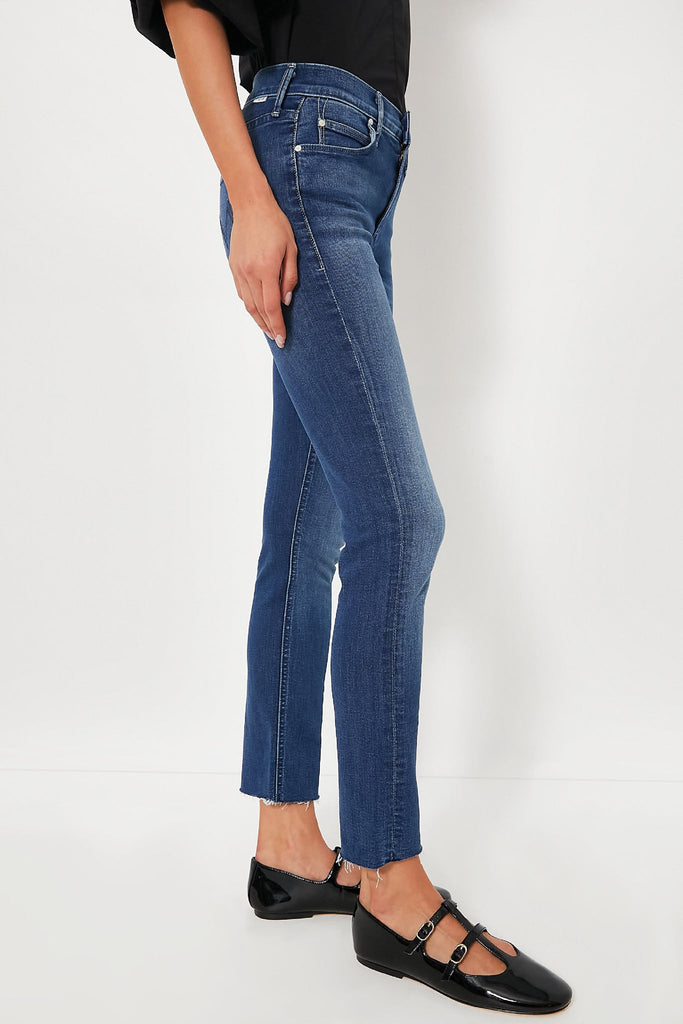 Nothing Between Us The Mid Rise Dazzler Ankle Fray