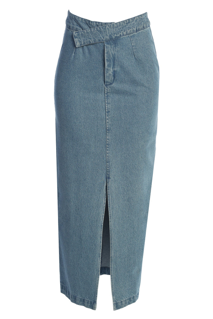 Medium Wash Adana Denim Skirt