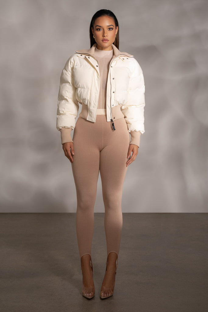 Beige Marlow Leggings