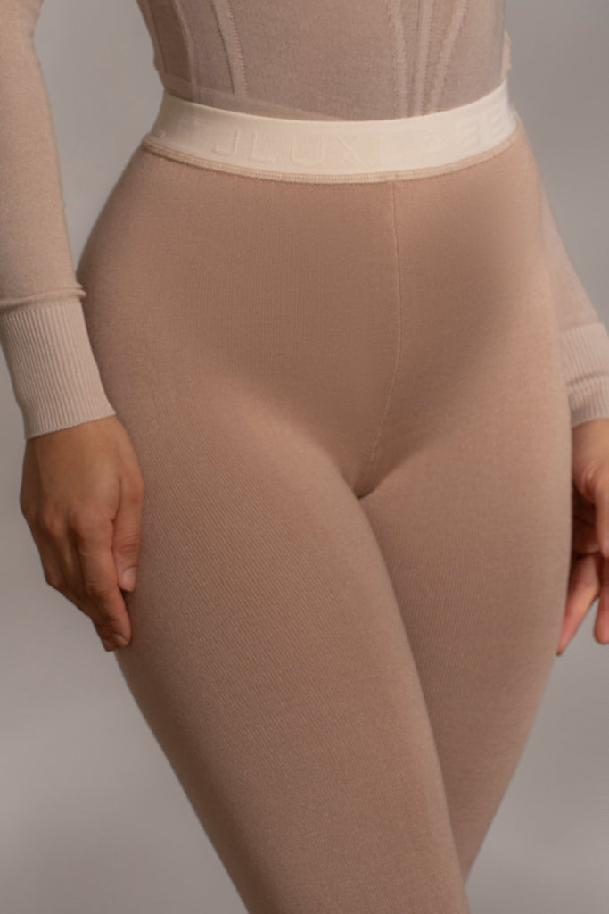Beige Marlow Leggings
