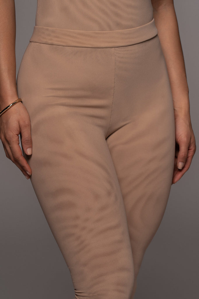 Beige Nina Mesh Pants