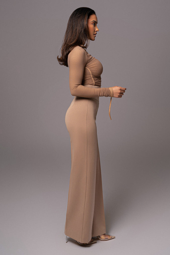 Tan Novena Woven Pants