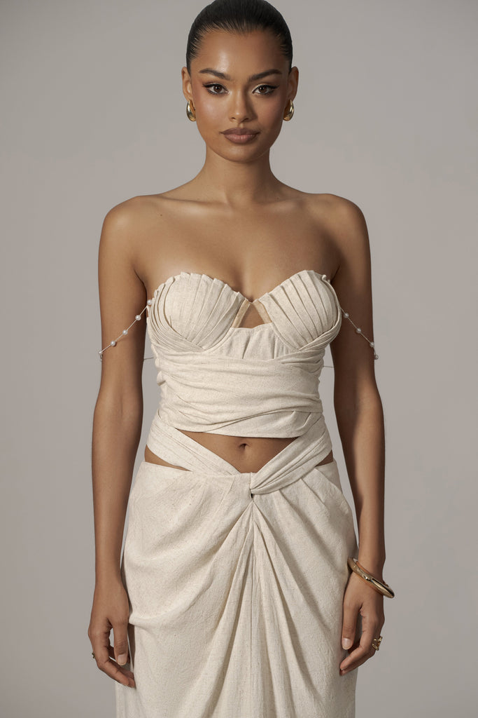 Natural Dreamland Linen Skirt