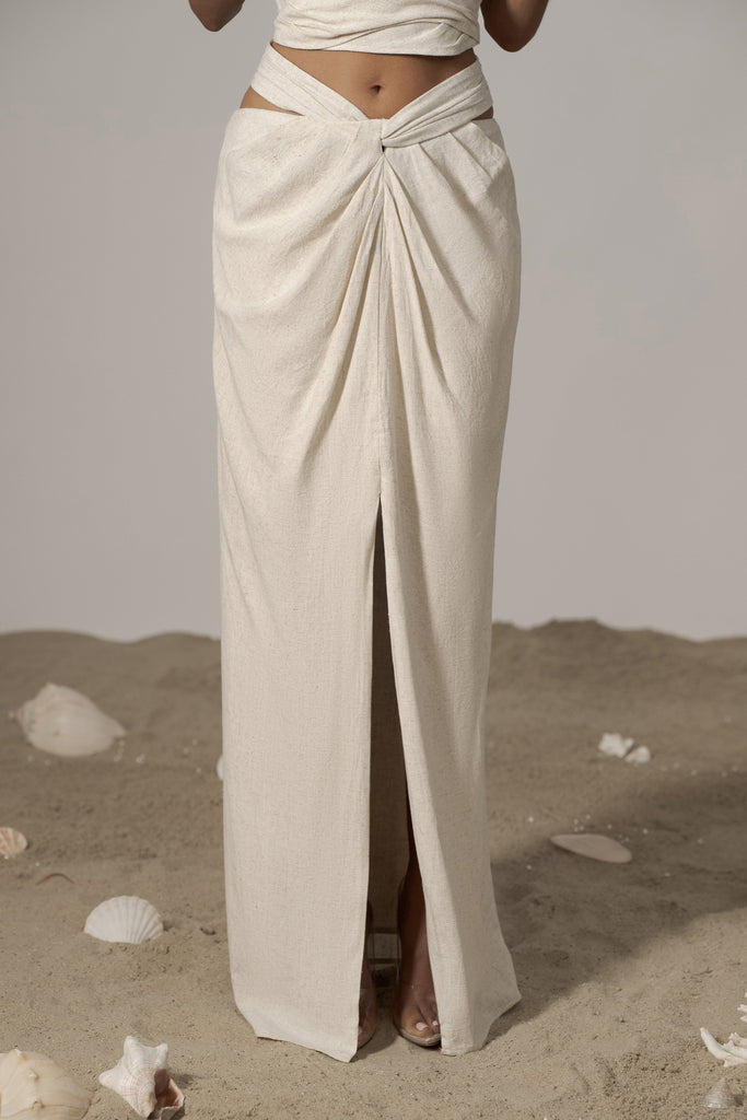 Natural Dreamland Linen Skirt