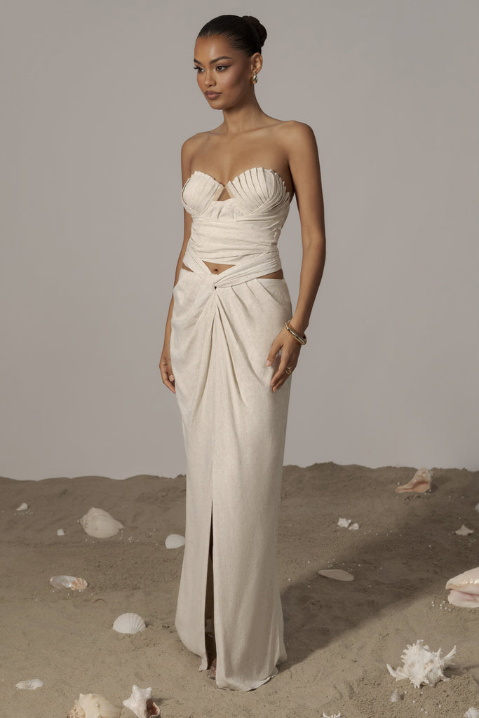 Natural Dreamland Linen Skirt