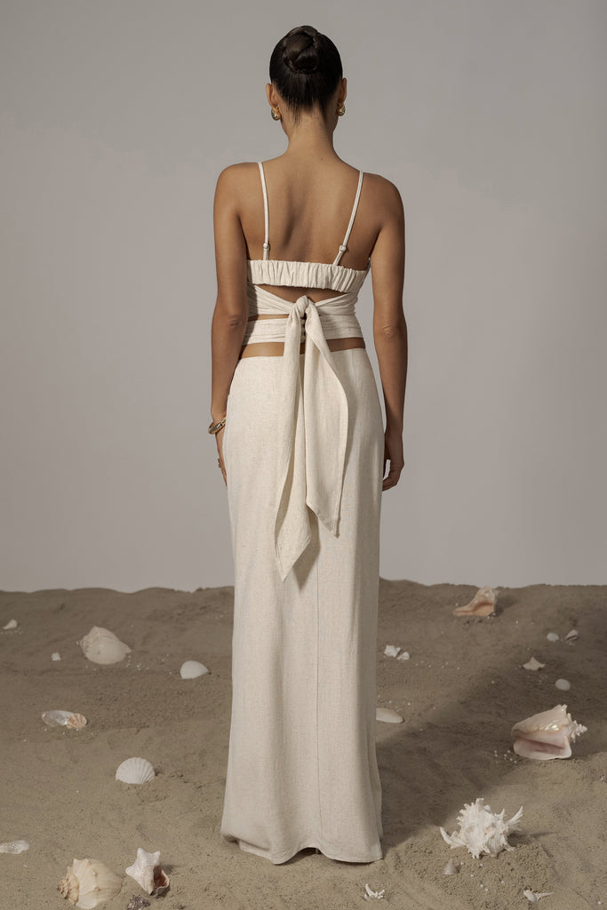 Natural Dreamland Linen Skirt