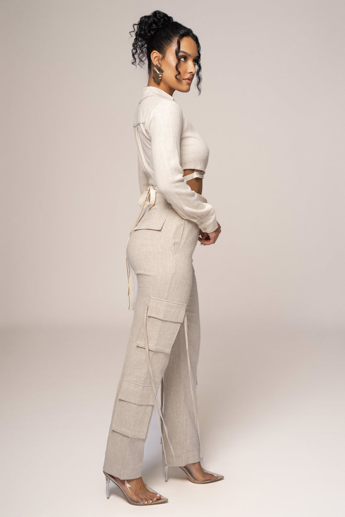 Natural Better Half Linen Utility Pants