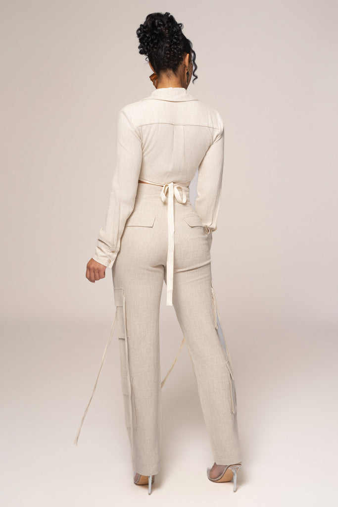 Natural Better Half Linen Utility Pants