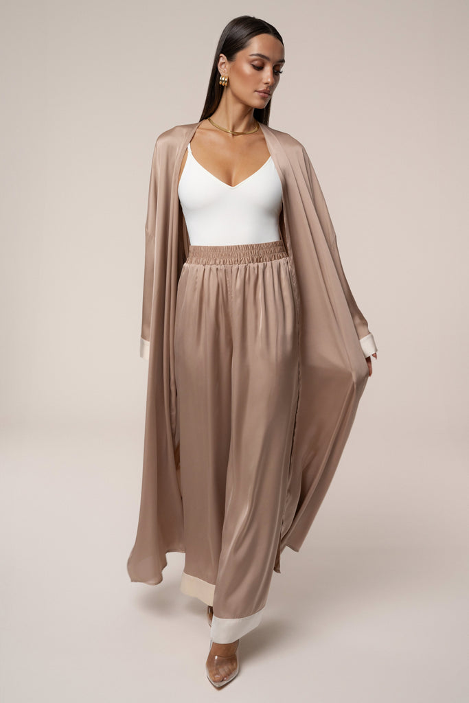 Mocha Jet Set Wide Leg Pants