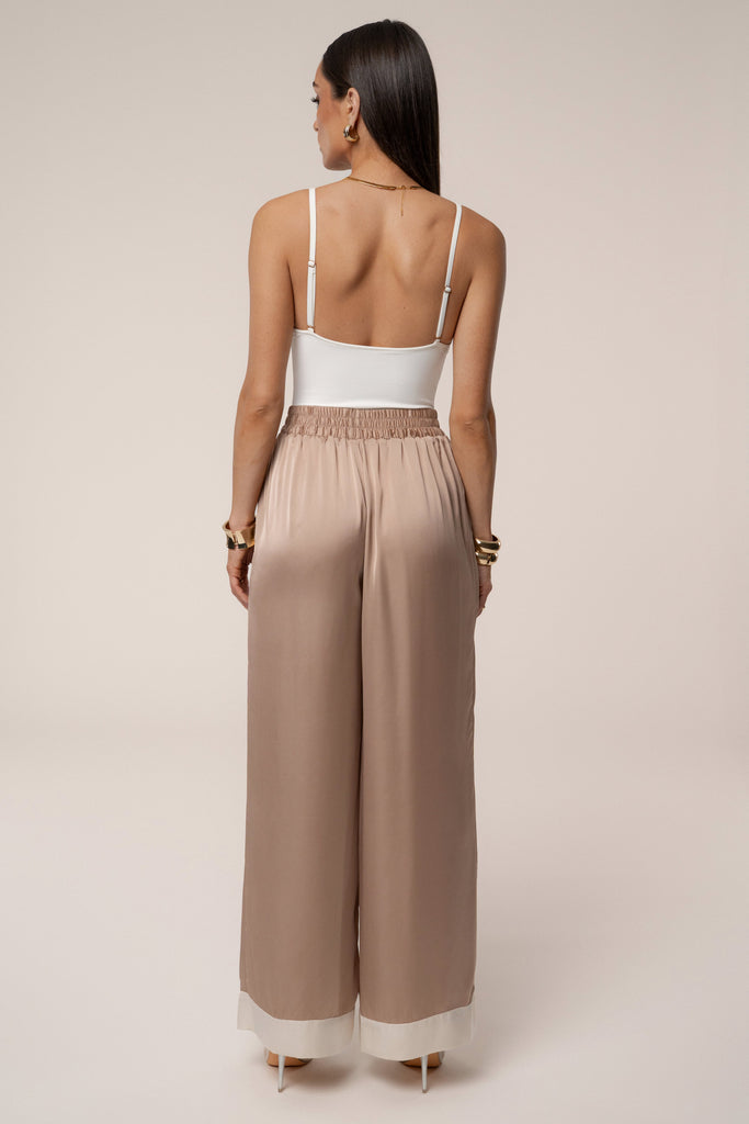Mocha Jet Set Wide Leg Pants