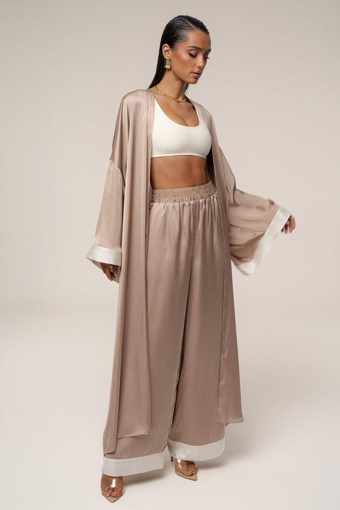 Mocha Jet Set Wide Leg Pants