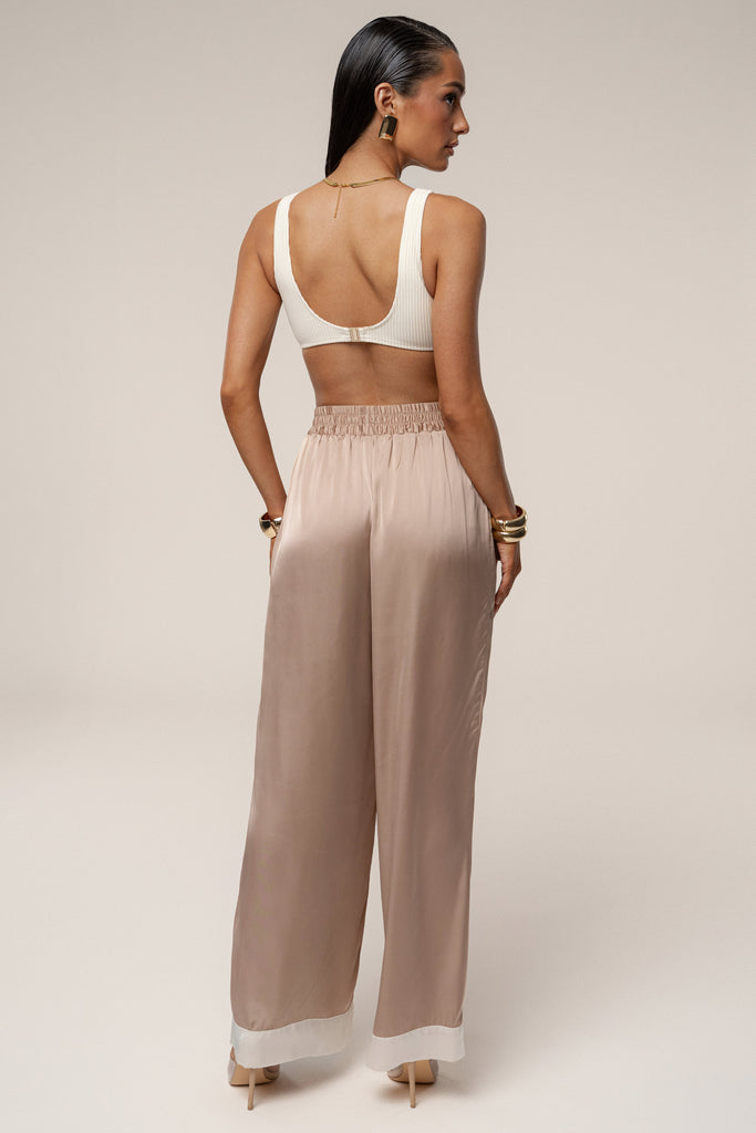 Mocha Jet Set Wide Leg Pants