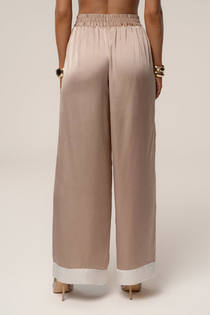 Mocha Jet Set Wide Leg Pants